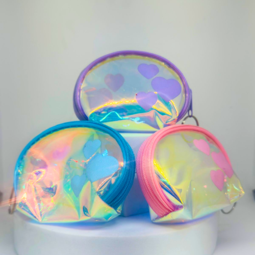 Assorted Glitter Zip Pouch Small