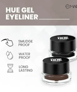 Mars Black & Brown HUE Gel Eyeliner With 2 Brush Set