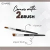 Mars Black & Brown HUE Gel Eyeliner With 2 Brush Set