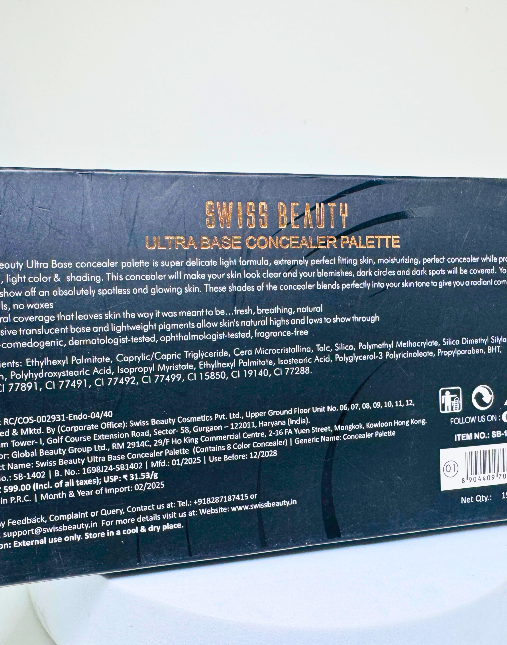 Swiss Beauty Ultra Base Concealer Palette2