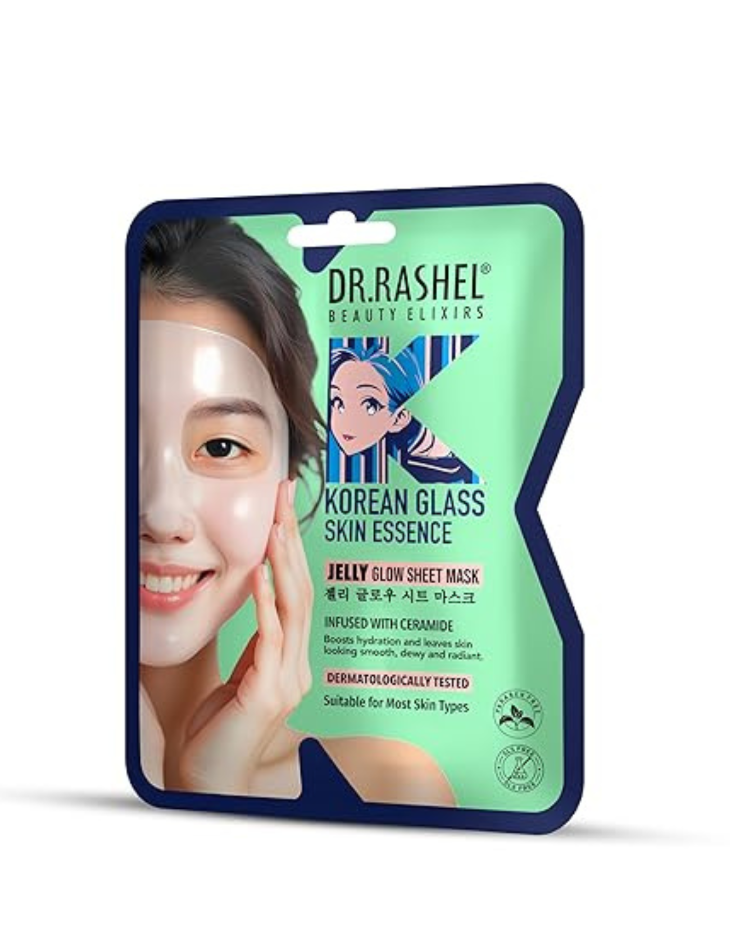 DR. RASHEL Korean Glass Skin Essence Jelly Glow Sheet Mask